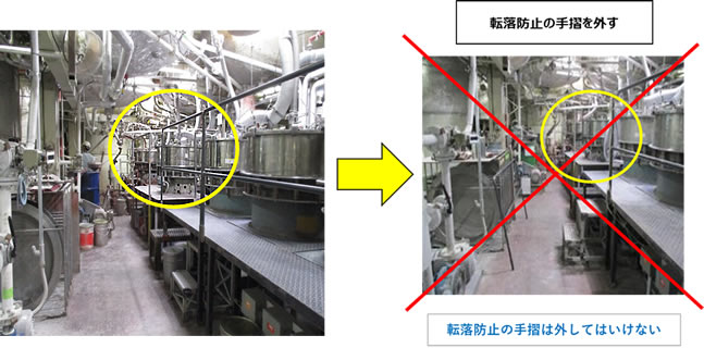 専用足場の設置