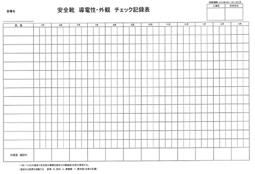 点検表